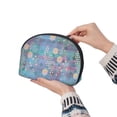 thumbnail image 6 of YFYANG 2 Piece Women's Portable Makeup Bags, Dreamy Vintage Snowflake Clutch Travel Toilet Bags Cosmetic Organizer, 6 of 7