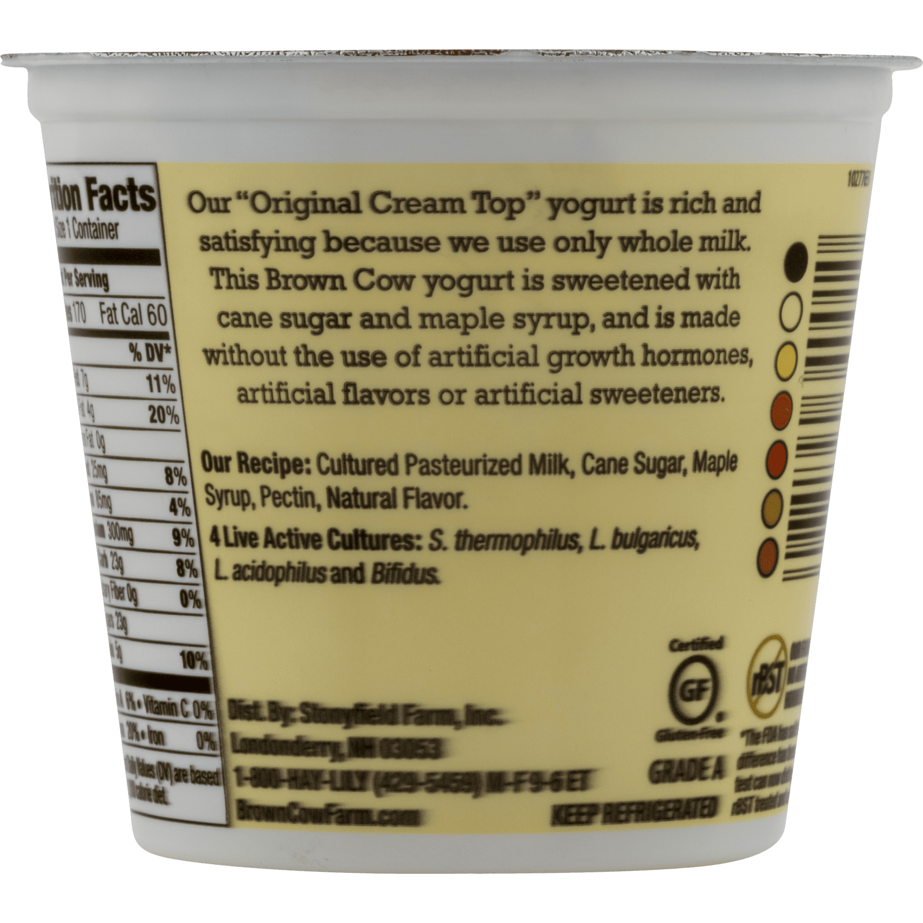 Brown cow yogurt nutrition facts besto blog