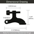 thumbnail image 5 of Ywmsfl Elegant Door Hinges US Type Door Hinges set for Professional Builders Renovators, 5 of 10