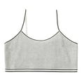 thumbnail image 3 of RUTAYY Children Girl's Brassiere Crop Top Seamless Sports Bra Training Camisole Style Lightweight Seamless Fashion Breathable Underwear, Grey, 3 of 6