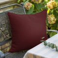 thumbnail image 3 of Throw Pillow Covers 18x18 Inch, Pure Oxblood Red Decorative Pillow Cases for Couch Sofa Bed, Contemporary Solid Color Minimalist Art Cotton Linen Square Home Decor Pillowcases with Hidden Zipper, 3 of 9