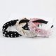 thumbnail image 3 of Women's Headband Headband - Knotted Pearl Bandana Cute Headband Velvet Filled Hairband For Women's Hair Wide Thick Top (3 Pearl Headbands + 3 Velvet F, 3 of 4