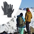 thumbnail image 4 of Guantes de invierno impermeables táctil Guantes térmicos Forros antideslizantes con reflectante a prueba para ciclismo - gris L Sunnimix Guantes de ciclismo cálidos, 4 of 7
