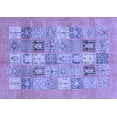 thumbnail image 1 of Ahgly Company Indoor Rectangle Abstract Blue Modern Area Rugs, 8' x 10', 1 of 4