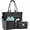 Black, variant on Waterproof Sandproof Beach Bag for Women, Lightweight Foldable Pool Tote with Multi Pockets, Large Capacity Travel Bag for Beach, Gym, Vacation, Shopping