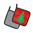thumbnail image 2 of Carolines Treasures BB6971PTHD Arbre de Noël Rouge Vert Paire de Porte-Pots, 2 of 3