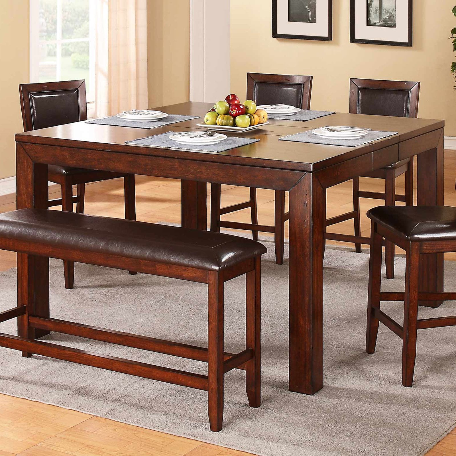 Winners ly Fallbrook Counter Height Dining Table with 12 in
