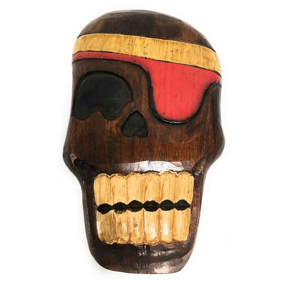 Holy Skully Pirate Head Wall Plaque 12" - Skull Decor | #dpt526230