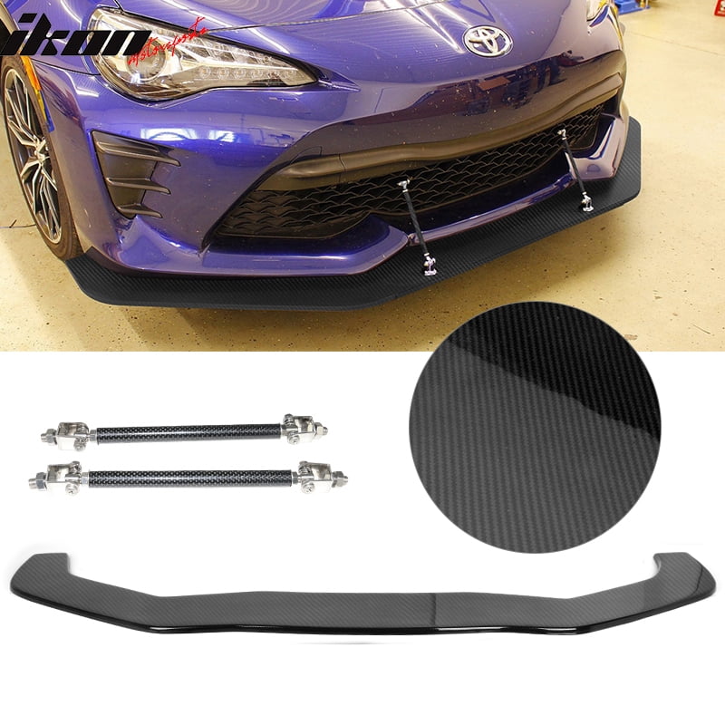 Compatible With 17 18 Toyota 86 Front Bumper Splitter Lip With Hardware Cf Look Walmart Com Walmart Com