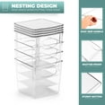 thumbnail image 6 of Sorbus Large Storage Clear Containers with Lids Toy Bins and Organizers, Small - 4 Pk, 6 of 6