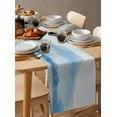 thumbnail image 6 of Table Runner Dresser Scarves 48 Inch Long,Watercolor Abstract Natural Scene Linen Dining Table Runners Mountain Tree Lake on Linen Tabletop Scarf for Wedding Holiday Party Kitchen, 6 of 9