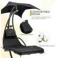 thumbnail image 6 of PayLessHere Hammock Chair w/Built-in Pillow and Removable Swing Lounge Chair,Black, 6 of 7
