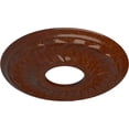 thumbnail image 3 of Ekena Millwork 11 3/4"OD x 3 5/8"ID x 1"P Blackthorn Ceiling Medallion (Fits Canopies up to 4 7/8"), Hand-Painted Burnished Mahogany Crackle, 3 of 7