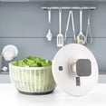 thumbnail image 1 of Lavadora y secadora de lechuga Secadora de verduras Mezclador de verduras 6L Coladores de alimentos multifuncionales Tamices Lavadora de verduras BLESIY Ensalada, 1 of 8