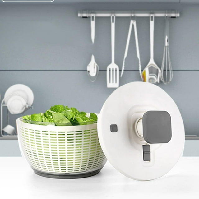 Lavadora y secadora de lechuga Secadora de verduras Mezclador de verduras 6L Coladores de alimentos multifuncionales Tamices Lavadora de verduras BLESIY Ensalada