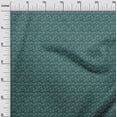 thumbnail image 3 of oneOone Cotton Jersey Teal Green Fabric Leaf Sewing Fabric By The Yard Printed Diy Clothing Sewing Supplies 58 Inch Wide, 3 of 4
