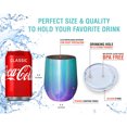 thumbnail image 3 of Juego de 4 Vasos de Vino CHILLOUT LIFE Acero Inoxidable 12 oz Mermaid Sparkle, 3 of 5