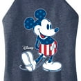 thumbnail image 3 of Disney - Americana - Mickey Flag Pattern - Juniors High Neck Tank Top, 3 of 5