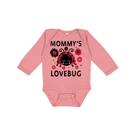 

Inktastic Valentine s Day Mommy s Lovebug Gift Baby Boy or Baby Girl Long Sleeve Bodysuit