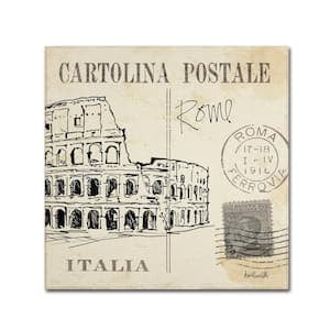 Trademark Fine Art "Postcard Sketches IV" Canvas Art by Anne Tavoletti