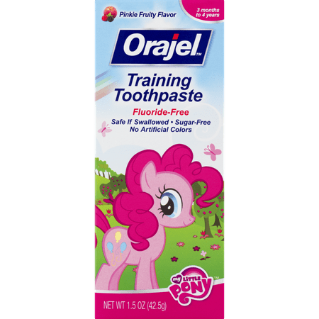 (2 pack) Orajel Training Toothpaste Fluoride-Free My Little Pony, 1.5 (Best Toothpaste For Toddlers)