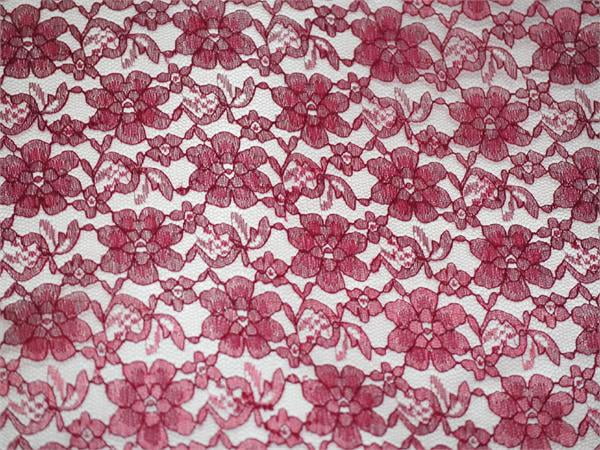 burgundy lace material