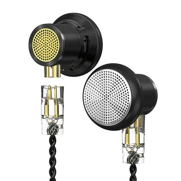 MesaSe Dynamic Wired Earphone Noise Cancelling HIFI Bass Earbuds (Silver without mic)