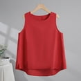 thumbnail image 2 of JGGSPWM Women High Stretch Sleeveless U Neck Shapewear Built-in Bra Slim Fit Tank Tops Camisole Workout Tops Red 2XL, 2 of 5