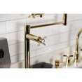 thumbnail image 4 of Kingston Brass KS4702BEX Essex Deck Mount Pot Filler Faucet, Polished Brass, 4 of 8