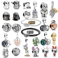 thumbnail image 2 of HEROCROSS Disney Star Wars Mandalorian Casco Charm Fit Pandora Pulsera 925 Joyería de Plata Esterlina, 2 of 4