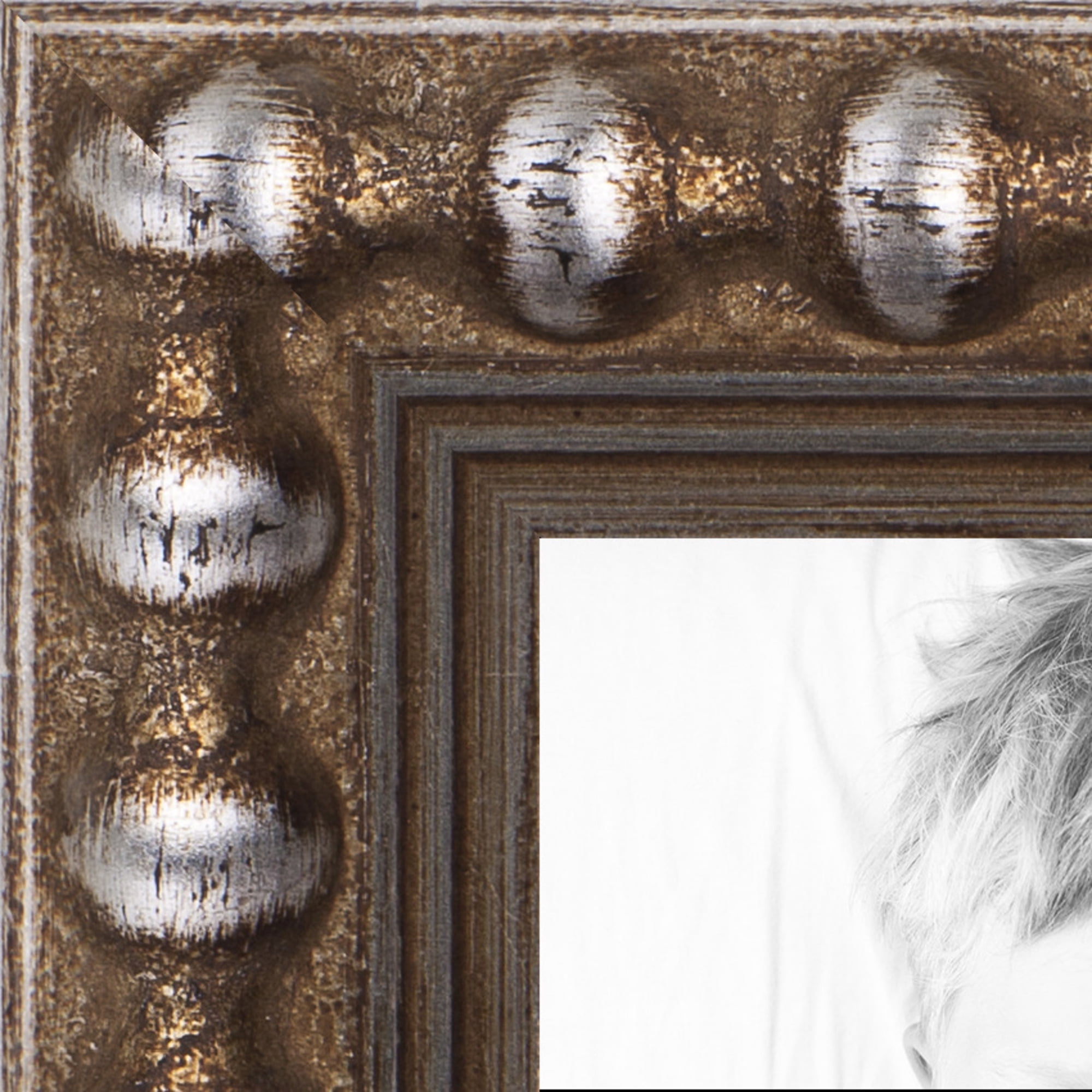 ArtToFrames 11x17 Inch Antique Silver Picture Frame, This Silver Wood