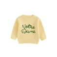 thumbnail image 1 of Gupgi Pull d'Automne pour Bébé Garçon Fille Tricoté Broderie Lettre Manches Longues Col Rond, 1 of 9