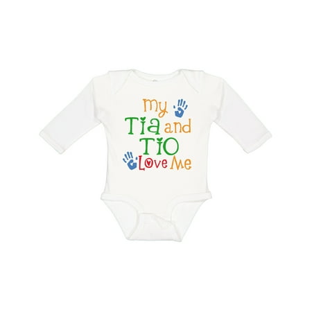 

Inktastic Tia and Tio Love Me Gift Baby Boy or Baby Girl Long Sleeve Bodysuit