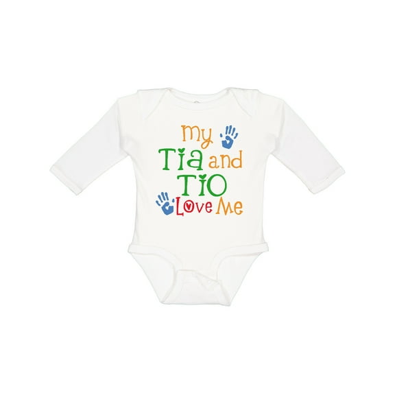 Inktastic Tia and Tio Love Me Boys or Girls Long Sleeve Baby Bodysuit