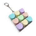thumbnail image 3 of lionlar Keyboard Clicker Toy Adults Gifts Funny Lightweight Cube Keyboard Fidget Toy Macaron Heart, 3 of 9