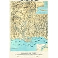 thumbnail image 2 of Schaus 13x18 White Modern Wood Framed Museum Art Print Titled - Mississippi from Cairo to Gulf of Mexico, 2 of 4