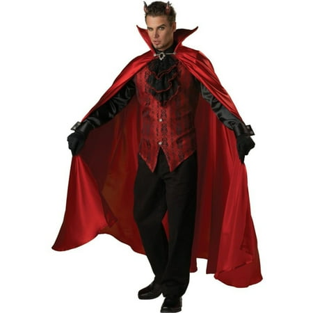 Morris Costumes Mens Full Length Red Satin Cape Devil Handsome Medium Adult Halloween Costume