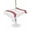 White, Red, variant on Outdoor Tablecloth with Umbrella Hole for Patio/Picnic/Party/Camping, Baseball Sport Waterproof Table Cloth Square Cover Washable, Abstract Rugby Stitching Red Lines (54"x 54")
