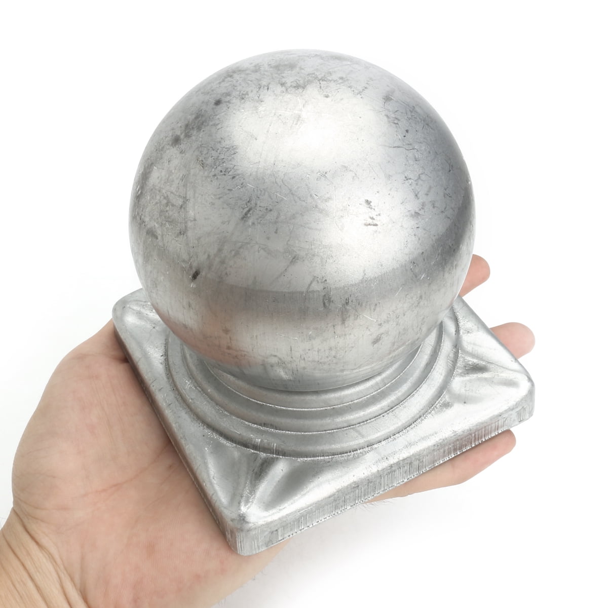For 4" Posts 100mm Galvanised Metal Round Ball Fence Finial Post Caps