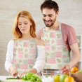 thumbnail image 3 of Pioneer Flower Floral Print Pattern Apron for Women and Men, Cotton Linen Waterproof with Pockets, Adjustable, 33x27 Inch for Kitchen, Gardening, BBQ, Salon, 3 of 6