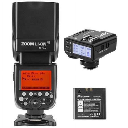 UPC: 0192223084858 | Zoom Li-on R2 VING V860IIN TTL On-Camera Flash Speedlight with X2 TTL Trigger Kit for Nikon Cameras