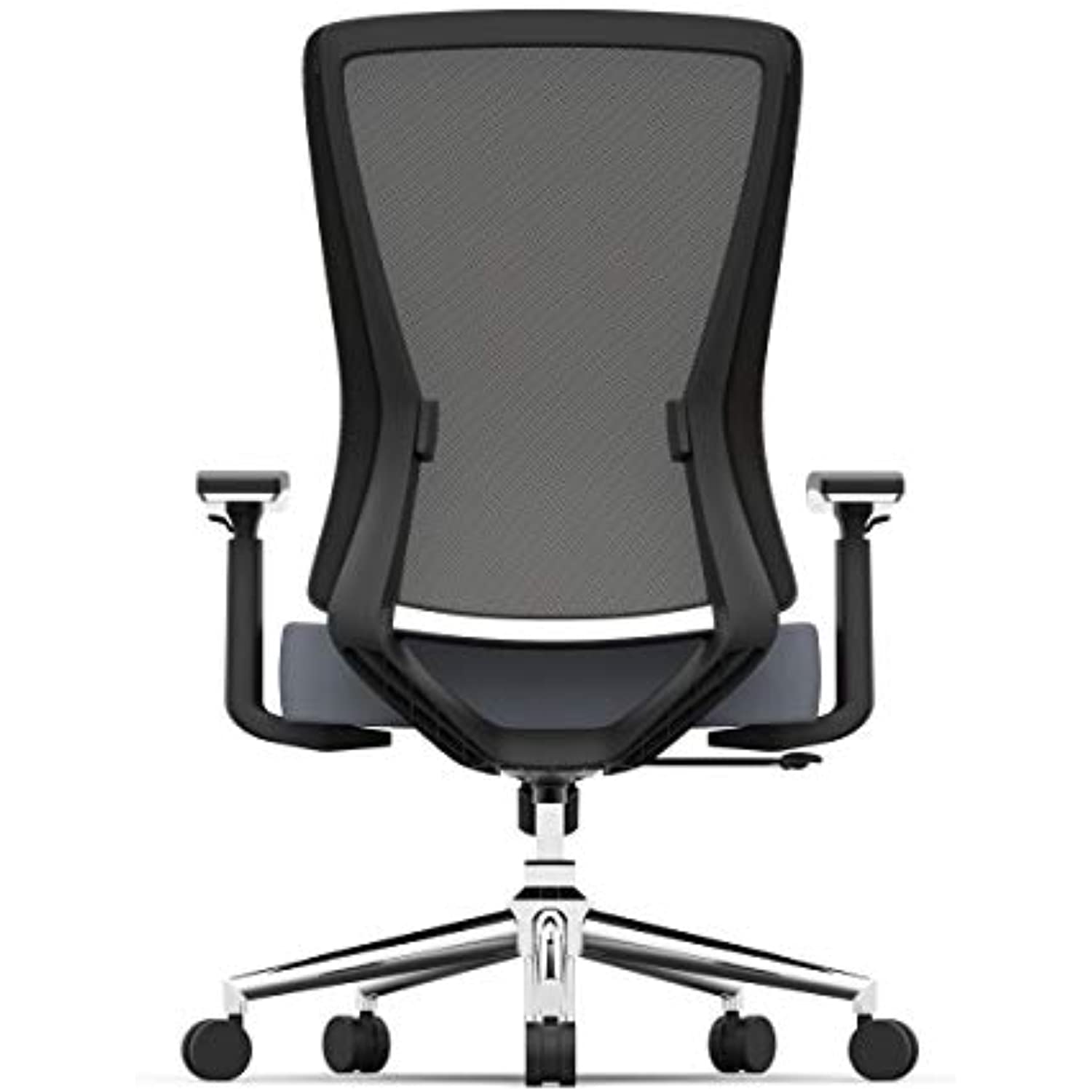 Realspace Levari Faux Leather Mid-Back Task Chair, Gray/Black - image 6 of 8
