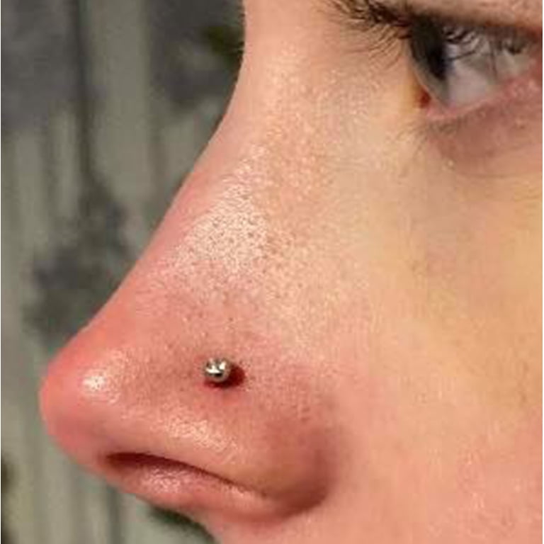 Lot De 36 Piercings Nez Acier Chirurgical 20G - Anneaux Et Studs Avec Pierre CZ Diamant Pour Femme