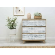 Haokhome Peel and Stick Wood Plank Wallpaper Self-Adhesive Shiplap Light Grey/White/Blue Distressed Wood Wall Decor 17.7x 19.7ft