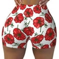 thumbnail image 2 of Haiem Hand Drawn Tomatoes No Front Seam Biker Shorts for Women Yoga Workout Gym Bike Shorts with Tummy Control Moisture-Wicking-Medium, 2 of 9