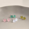 thumbnail image 3 of Qarigey 2 Pieces Flower Earrings Rose Earring Women Statement Jewelry Studs Fashion Accessory Ear Girls Sweet for Wedding Type3 NO3, 3 of 6