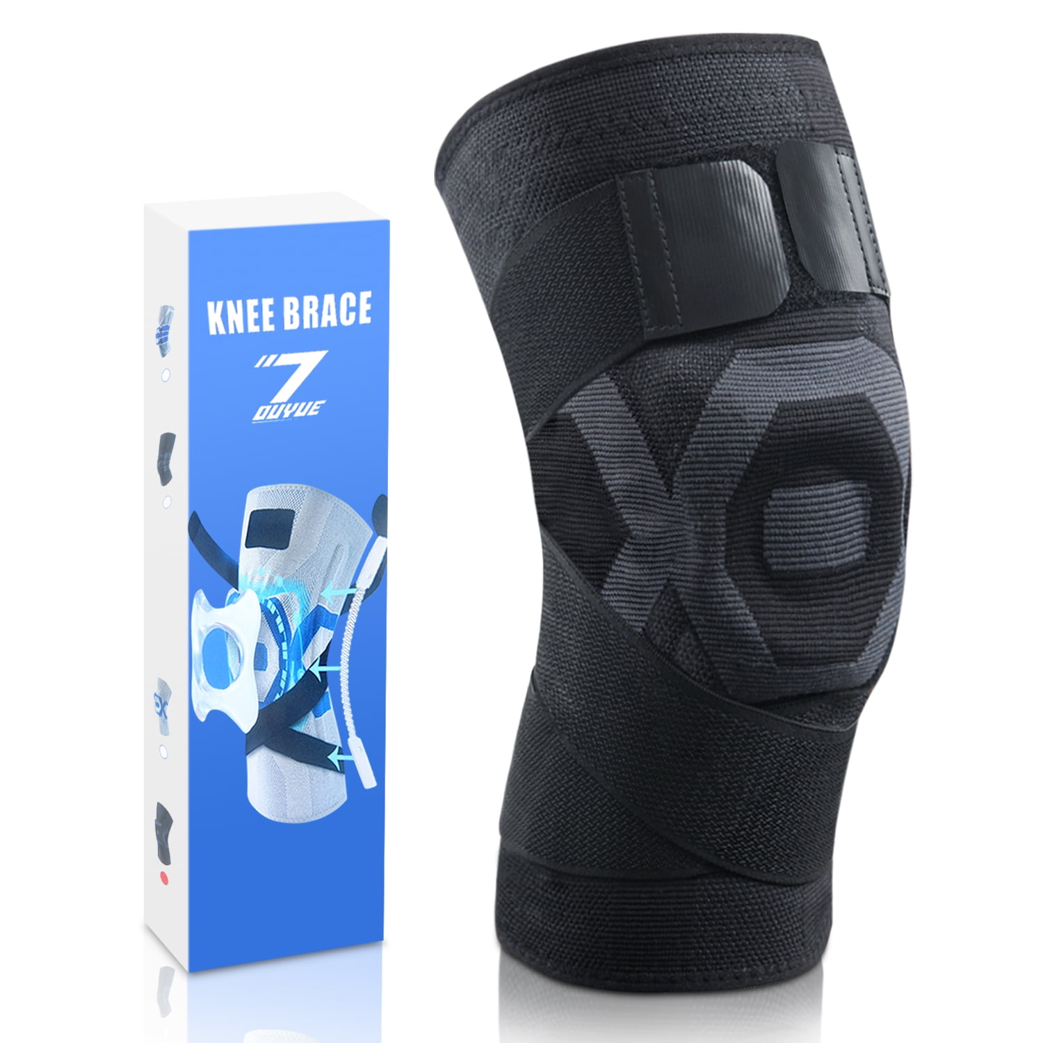 Knee Support Brace Compression Sleeve Arthritis Running Gym Sport 1X SINGLE PCS 