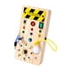 thumbnail image 1 of Tablero sensorial de madera, interruptor de botón, interruptor de luces, tablero ocupado, nota Musical, tablero ocupado LED para niños, niñas, niños, Baoblaze Material del tablero ocupado, 1 of 7