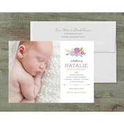 Precious Blooms Deluxe Baby Announcement