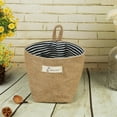 thumbnail image 6 of Houseables Hanging Laundry Hamper, Vintage Foldable Hanging Sundries Laundry Clothes Storage Organizer Basket Bin, for Bathroom, Storage, Space Saving, Wall, College, Closet, 6 of 8